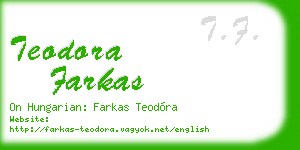 teodora farkas business card